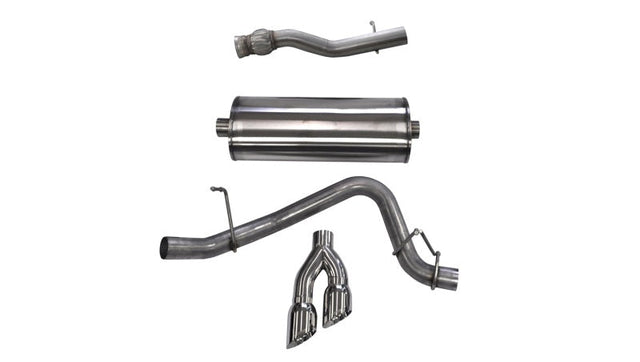 Corsa 2015-2020 GMC Yukon Denali XL 6.2L V8 3in Cat-Back Single Side Exit Twin 4in Polished Tips CORSA Performance Catback  AXOPROS