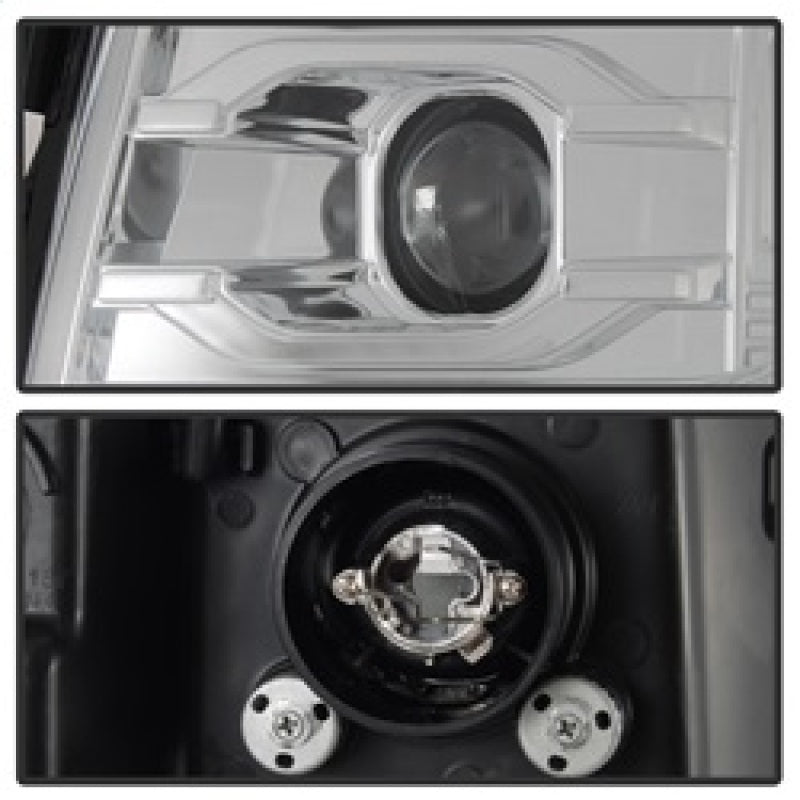 Spyder Chevy Silverado 1500 07-13 Version 3 Projector Headlights - Chrome PRO-YD-CS07V3-LBDRL-C SPYDER Headlights  AXOPROS