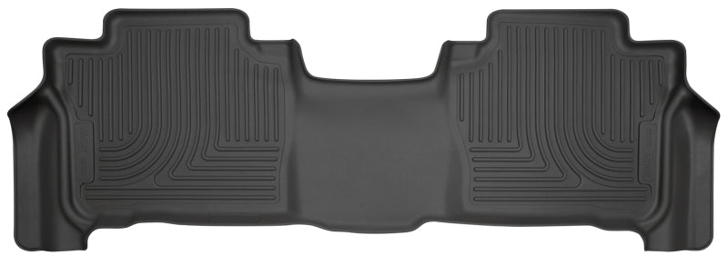 Husky Liners 13-16 Lexus LX570 / 13-16 Toyota Land Cruiser WeatherBeater 2nd Row Black Floor Liners Husky Liners Floor Mats - Rubber  AXOPROS