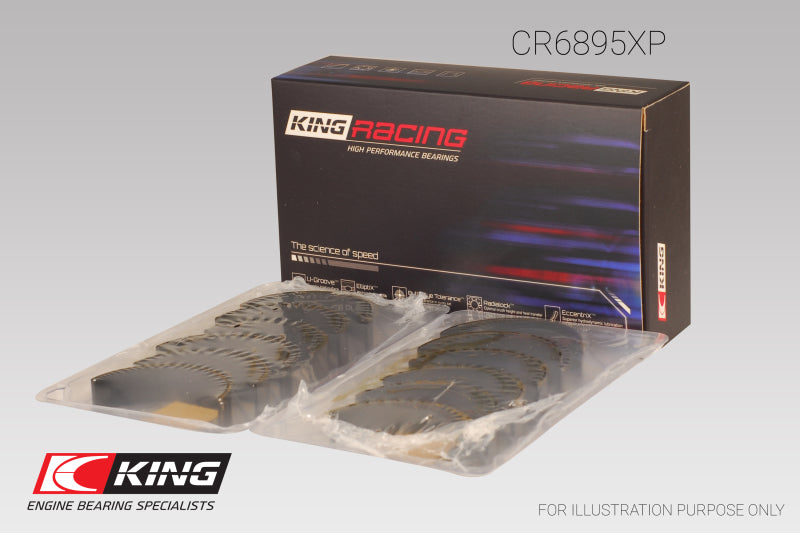 King Ford Ecoboost 3.5L V6 pMaxBlack Coated Connecting Rod Bearing Set - Size +0.25mm King Engine Bearings Bearings  AXOPROS