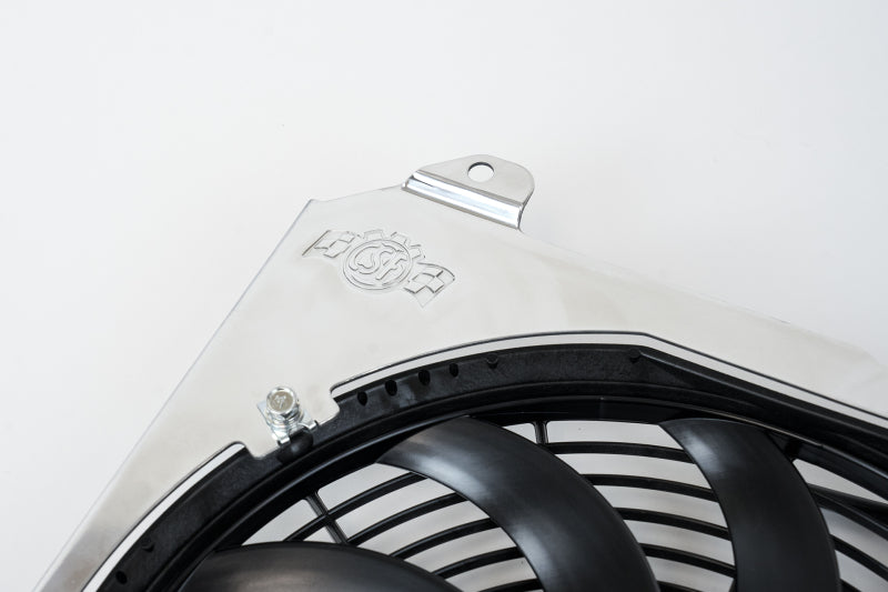 CSF 92-00 Honda Civic All-Aluminum Fan Shroud w/12in SPAL Fan CSF Fans & Shrouds  AXOPROS