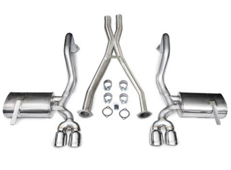 Corsa 1997-2004 Chevrolet Corvette C5 Z06 5.7L V8 Polished Xtreme Cat-Back + XO Exhaust CORSA Performance Catback  AXOPROS