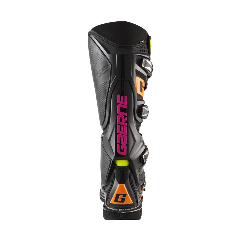 Gaerne SG12 Limited Edition Boot Black/Orange/Pink - Size 11 Gaerne Motorcycle Boots  AXOPROS