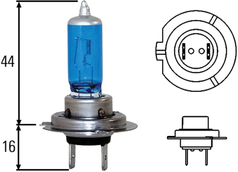 Hella Optilux H7 100W XB Extreme Blue Bulbs (Pair) Hella Bulbs  AXOPROS