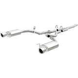 MagnaFlow Cat Back, SS, 2.5in, Street, Dual Split Polished 4.5in Tips 2015 Ford Mustang Ecoboost Magnaflow Catback  AXOPROS