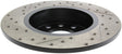 StopTech Slotted & Drilled Sport Brake Rotor Stoptech Brake Rotors - Slot & Drilled  AXOPROS