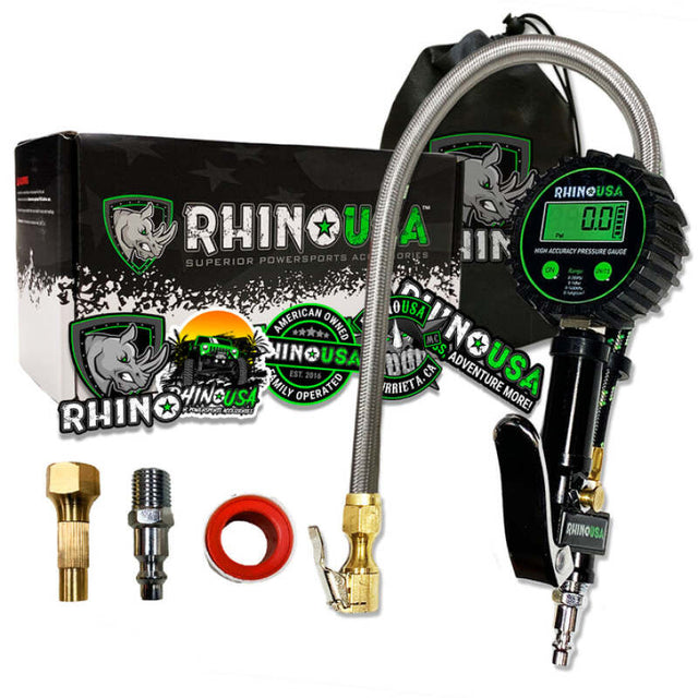 Rhino USA 200 Psi Digital Tire Inflator Gauge Rhino USA Gauges  AXOPROS