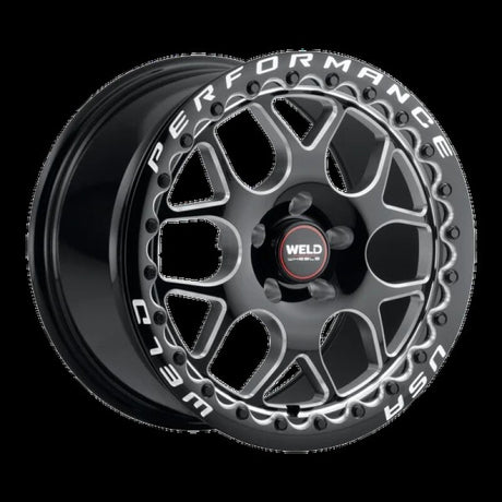 Weld Solana Beadlock 17x11 / 5x115 BP / ET0 / 78.1mm Bore - Gloss Black MIL DIA Wheel Weld Wheels - Cast  AXOPROS