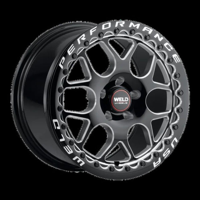 Weld Solana Beadlock 17x11 / 5x115 BP / ET0 / 78.1mm Bore - Gloss Black MIL DIA Wheel Weld Wheels - Cast  AXOPROS