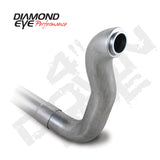 Diamond Eye Downpipe 4in TB Single AL DODGE 5.9L 2500/3500 89-93 4X4 ONLY Diamond Eye Performance Downpipes  AXOPROS