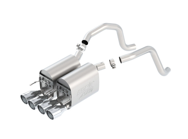 Borla 05-08 Chevrolet Corvette Coupe/Conv 6.0L/6.2L 8cyl Aggressive ATAK Exhaust (rear section only) Borla Catback  AXOPROS