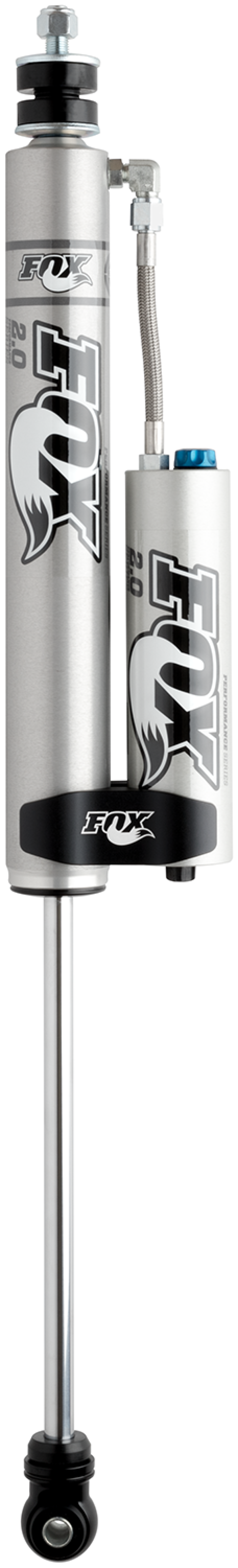 Fox 05+ Ford SD 2.0 Perf Series 9.6in. Smooth Body Remote Res. Front Shock w/CD Adj. / 2-3.5in. Lift FOX Shocks and Struts  AXOPROS