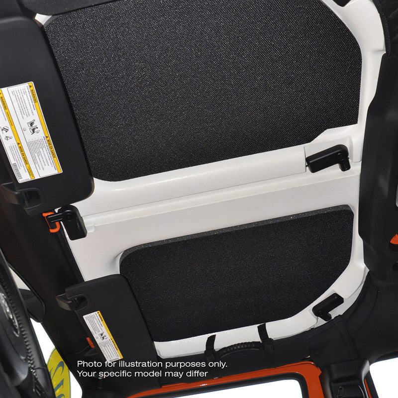 DEI 07-10 Jeep Wrangler JK 2-Door Boom Mat Headliner - 3 Piece - Black DEI Hard Top Accessories  AXOPROS