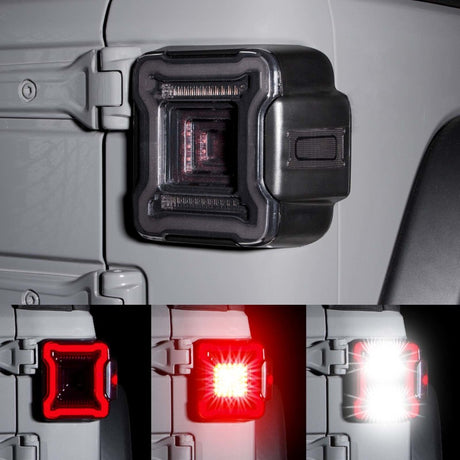 XKGLOW XK Glow Jeep JL LED Taillight w/ Smoked Lens Light Accessories and Wiring aftermarket performance part