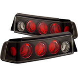ANZO 1988-1991 Honda Civic Taillights Black ANZO Tail Lights  AXOPROS