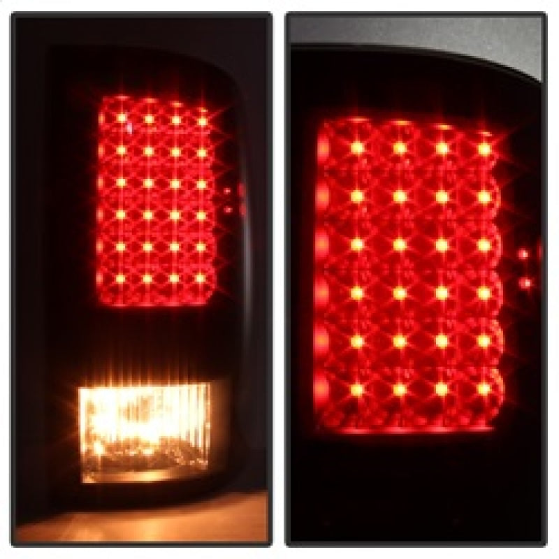 Xtune Dodge Ram 1500 09-14 LED Tail Lights Incandescent Model Only Black Smoke ALT-JH-DR09-LED-BKSM SPYDER Tail Lights  AXOPROS