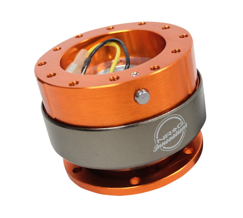 NRG Quick Release Gen 2.0 - Orange Body / Titanium Chrome Ring NRG Quick Release Adapters  AXOPROS