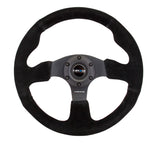 NRG Reinforced Steering Wheel (320mm) Suede w/Black Stitch NRG Steering Wheels  AXOPROS