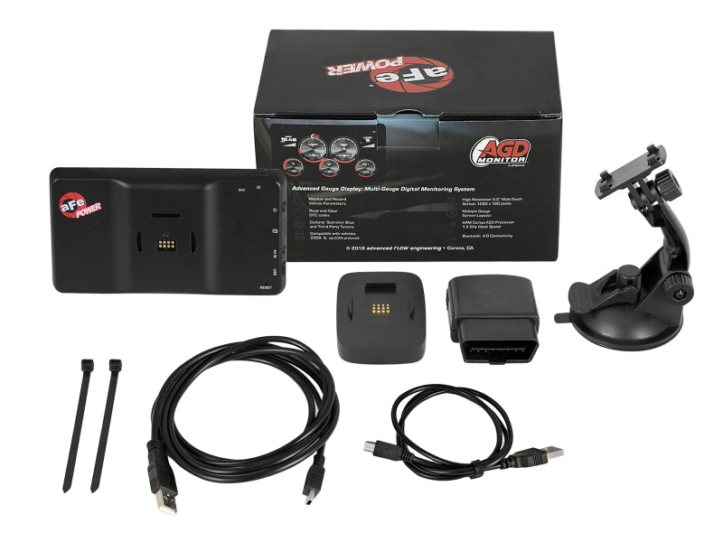 aFe AGD Advanced Gauge Display Digital 5.5in Monitor 08-18 Dodge/RAM/Ford/GM Diesel Trucks aFe Gauges  AXOPROS