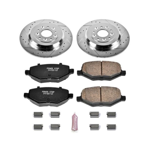 Power Stop 11-15 Ford Edge Rear Z23 Evolution Sport Brake Kit PowerStop Brake Kits - Performance D&S  AXOPROS