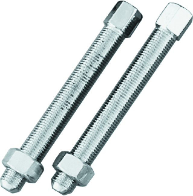Bikers Choice 37-72 Big Twin Chrome Axle Adjusters Replaces H-D 41576-36 Pr Bikers Choice Suspension Arms & Components  AXOPROS