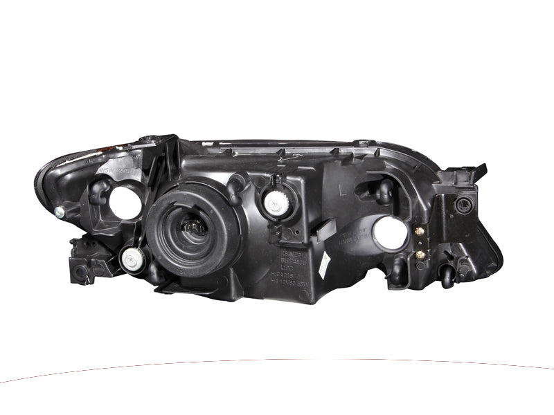 ANZO 2001-2003 Mazda Protege Crystal Headlights Black ANZO Headlights  AXOPROS