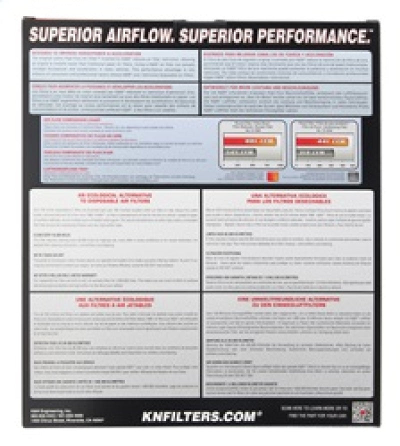 K&N 16-18 Hyundai Ioniq/Niro L4-1.6L F/I Drop In Air Filter K&N Engineering Air Filters - Drop In  AXOPROS