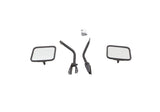 Rampage 1955-1983 Jeep CJ5 Side Mirrors - Black Rampage Side Mirrors  AXOPROS