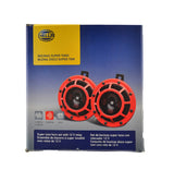 Hella Supertone Horn Kit 12V 300/500HZ Red (003399803 = 003399801) Hella Horns  AXOPROS
