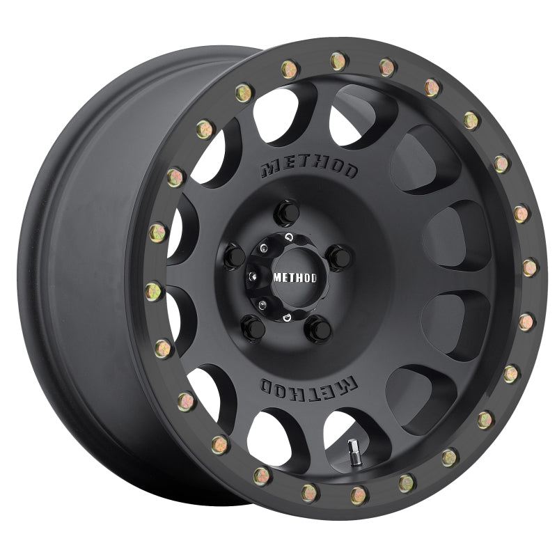 Method MR105 Beadlock 17x9 -38mm Offset 5x5 71.5mm CB Matte Black w/BH-H24125 Wheel Method Wheels Wheels - Cast  AXOPROS