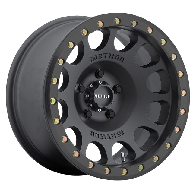 Method MR105 Beadlock 17x9 -38mm Offset 5x5 71.5mm CB Matte Black w/BH-H24125 Wheel Method Wheels Wheels - Cast  AXOPROS