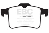 EBC 10-15 Jaguar XF 5.0 Supercharged (470) Redstuff Rear Brake Pads EBC Brake Pads - Performance  AXOPROS