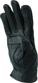 River Road Tucson Leather Perforated Gloves Black - Small River Road Gloves  AXOPROS