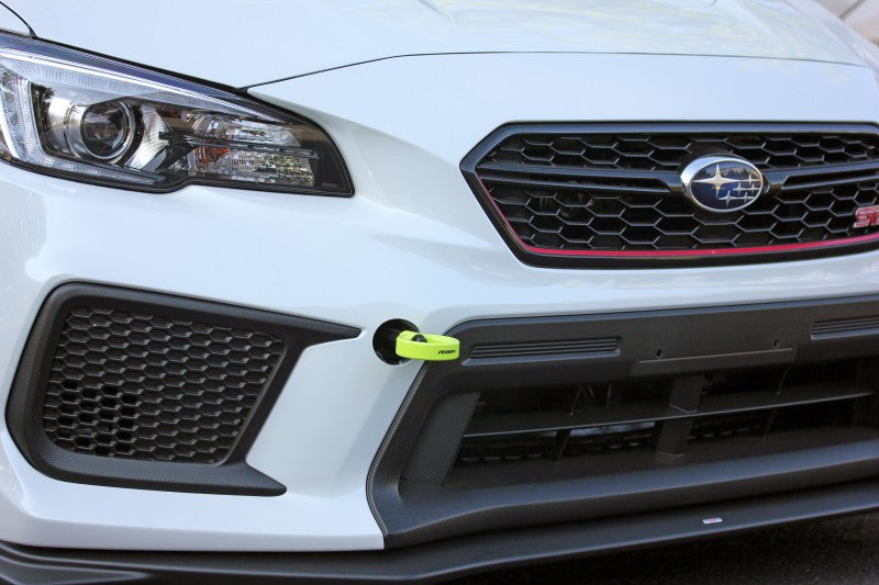 PERRIN 18-21 Subaru WRX & STI / 13-25 BRZ / 17-20 Toyota 86 Tow Hook Kit (Front) - Neon Yellow Perrin Performance Tow Hooks  AXOPROS