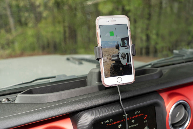 Rugged Ridge Dash Multi-Mount Charging Phone Kit 18-20 Jeep Wrangler JL/JT Rugged Ridge Dash & Interior Trim  AXOPROS