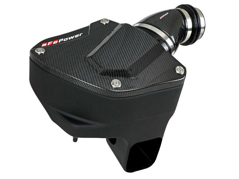 aFe Momentum Black Series Carbon Fiber Pro 5R Air Intake System BMW M5 (F90) 18-19 aFe Cold Air Intakes  AXOPROS