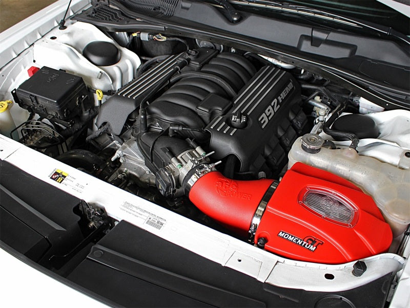 aFe POWER Momentum GT Limited Edition Cold Air Intake 11-17 Dodge Challenger/Charger SRT - Red aFe Cold Air Intakes  AXOPROS