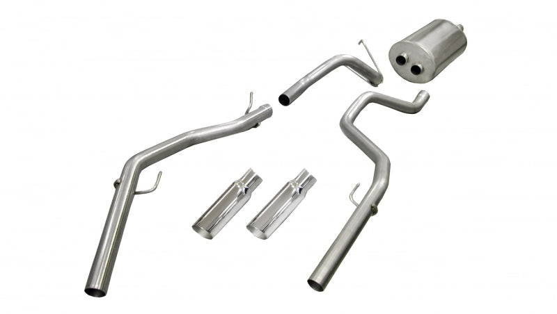 Corsa 2009-2019 -14 Dodge Ram Quad Cab/Short Bed 1500 4.7L V8 Polished Sport Cat-Back Exhaust CORSA Performance Catback  AXOPROS