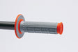 Renthal MX Dual Compound Grips Tapered 1/2 Waffle - Grey/ Orange Renthal Grips  AXOPROS