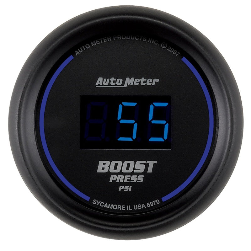 AutoMeter Autometer Cobalt Digital 52mm Digital 5-60 PSI Boost Gauge Gauges aftermarket performance part