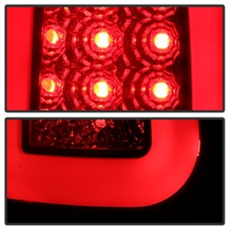 Spyder 97-03 Ford F150 Stylsd. F250 V3 Lght Bar LED Tail Lights - Blk Smk ALT-YD-FF15097V3-LBLED-BSM SPYDER Tail Lights  AXOPROS