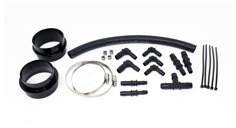 Torque Solution Turbo Inlet Hose Black (Non-Recirc): 02-07 Subaru WRX / 04-20 STI / 05-09 Legacy GT Torque Solution Hoses  AXOPROS