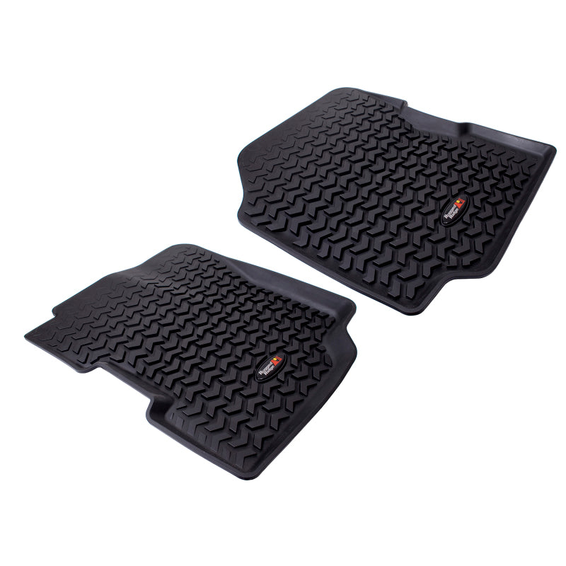 Rugged Ridge Floor Liner Front Black 1976-1983 Jeep CJ-5 Rugged Ridge Floor Mats - Rubber  AXOPROS