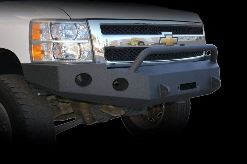 DV8 Offroad 07-13 Chevrolet Silverado 1500 Front Bumper - Black Powdercoat DV8 Offroad Bumpers - Steel  AXOPROS