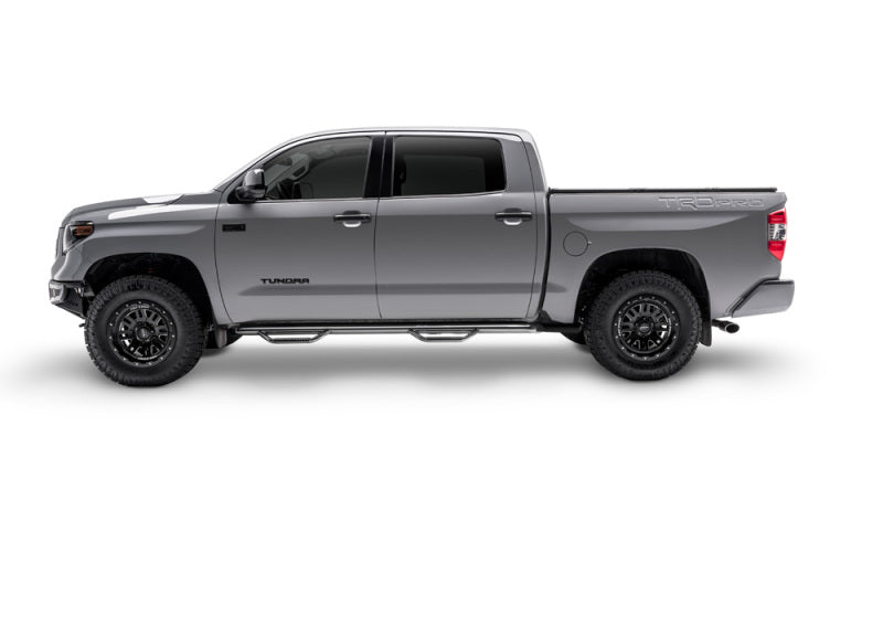 N-Fab Nerf Step 07-17 Toyota Tundra CrewMax 5.6ft Bed - Gloss Black - W2W - 3in N-Fab Side Steps  AXOPROS