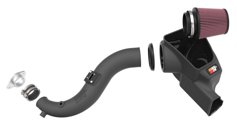 K&N 2024 Ford Mustang Ecoboost L4-2.3L F/L Turbo Aircharger - Cold Air Intake System K&N Engineering Cold Air Intakes  AXOPROS