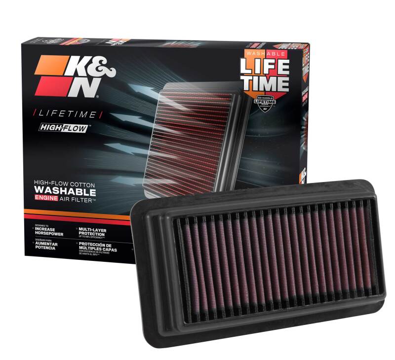 K&N 2016-2017 Honda Civic L4-1.5L F/I Replacement Drop In Air Filter K&N Engineering Air Filters - Drop In  AXOPROS