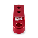 Borne Off-Road CNC Hitch Receiver Shackle 2in Red Borne Off-Road Hitch Receivers  AXOPROS