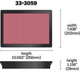 K&N 15-17 Nissan NP300 L4-2.3L DSL Drop In Air Filter K&N Engineering Air Filters - Drop In  AXOPROS