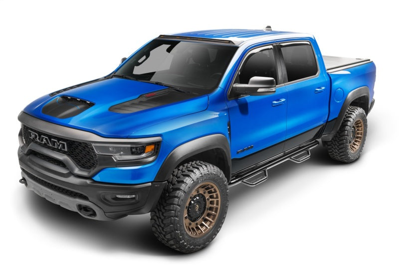 N-Fab Nerf Step 2019 Dodge Ram 1500 Crew Cab 5.7ft Bed - Gloss Black - Cab Length - 3in N-Fab Side Steps  AXOPROS